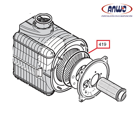 EMPAQUET.FLANGE QUEMAD. DUO-TEC / PRIME